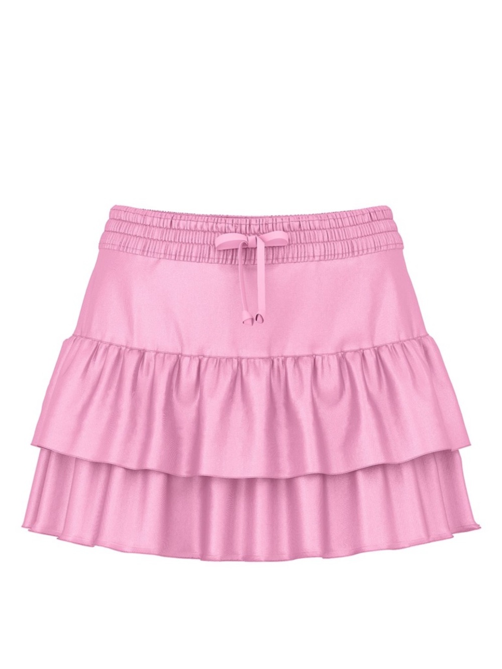 Pink Tiered Ruffle Mini Skirt - Picture 3 of 3